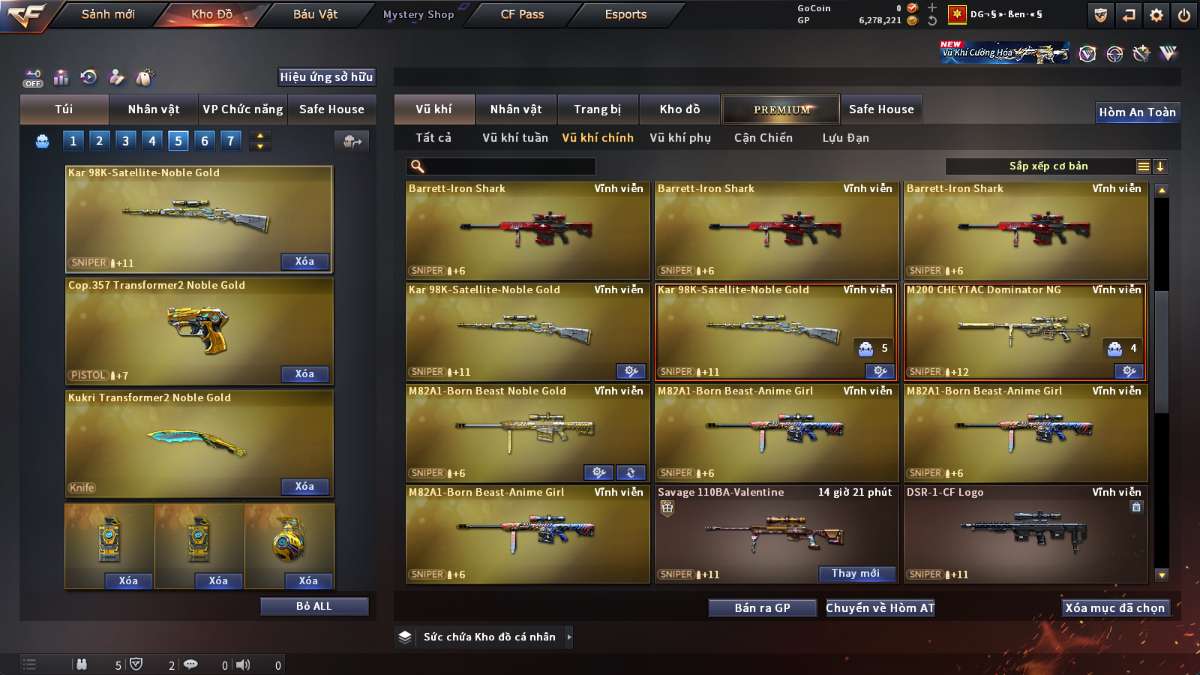 shop acc cf uy tin gia re